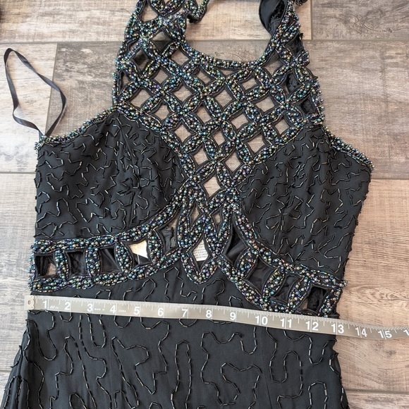 Vintage Jas Jas Black Beaded Gown - Picture 12 of 16